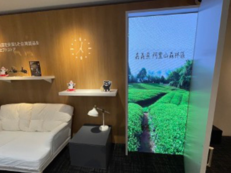 大阪駅-台湾企業新商品展示会LEDビジョンレンタル